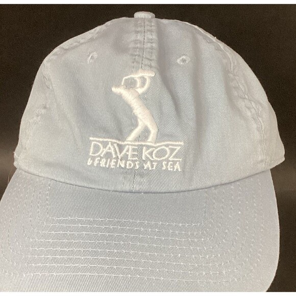 Dave Koz Cruize -Friends At Sea -Jazz -Powder Blue -Adjustable Hat - 100% Cotton - Picture 3 of 9